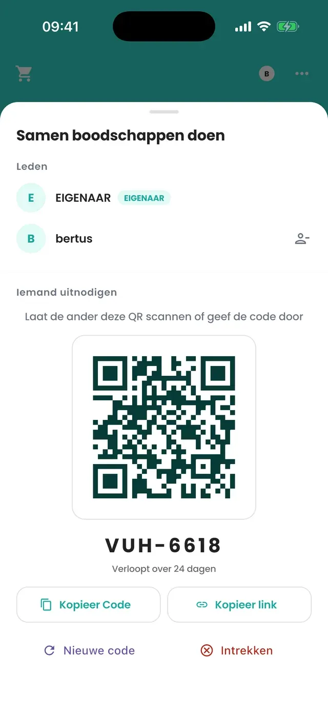 Eén lijst voor het hele huis